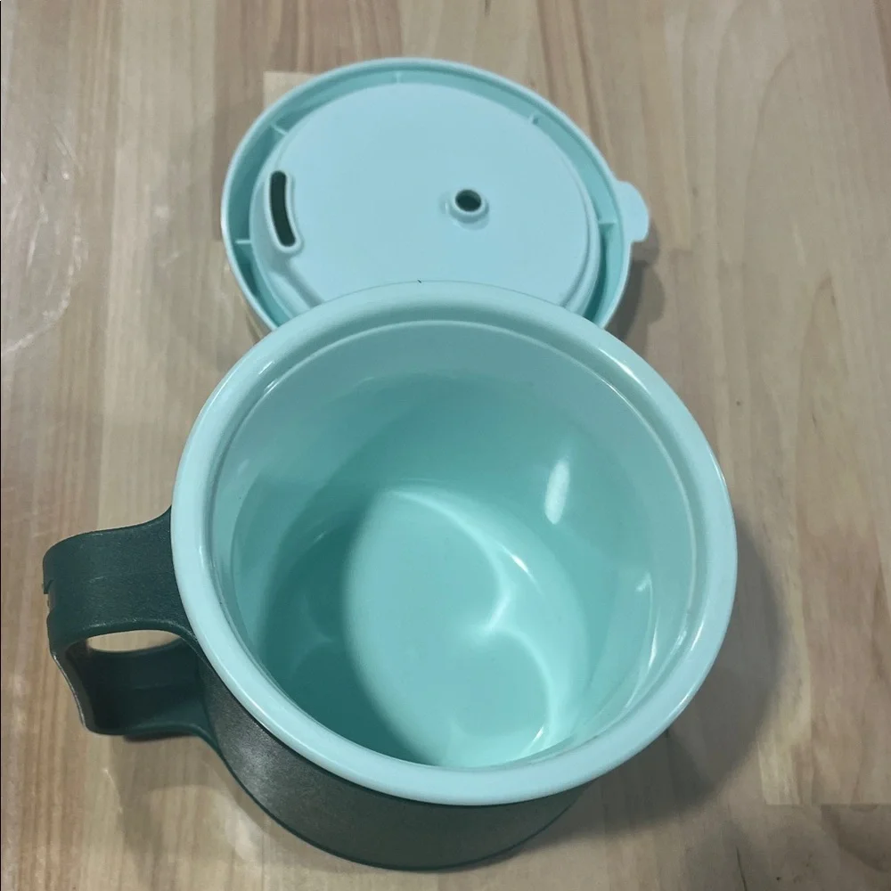 Stanley Forest Green and White Travel Mug Aladdin - Picture 5 of 6